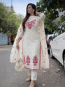 PILUDI Women Kurta Pant Dupatta Set