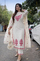 PILUDI Women Kurta Pant Dupatta Set