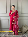 PILUDI Women Kurti Pant Attached Dupatta Set
