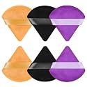 Pimoys 6 Pcs Powder Puff, Halloween Soft Triangle Makeup Sponge
