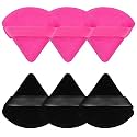Pimoys 6 Pcs Powder Puff, Triangle and Round Makeup Puffs Makeup Sponge