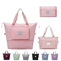 Oxford Cloth Large Capacity Folding Travel Bag,Dry&Wet Separation Multifunctional Sports Shoulder Bag,Foldable Travel Duffel Bag,Travel Lightweight Waterproof Carry Luggage Bag,Pink,,22 Cm