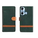 Pinaaki Enterprises Infinix Hot 12 Pro Flip Case Complete Protection Flip Cover for Infinix Hot 12 Pro - Green Stripe