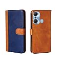 Pinaaki Enterprises Infinix Hot 12 Pro Flip Case with Card Pockets Complete Protection Flip Cover for Infinix Hot 12 Pro Beige