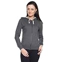 PINACOLADA Charcoal Womens Zipper Hoodie