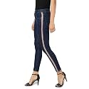 PINACOLADA Women39s Classic Dark-Washed Side-Striped Skinny Fit