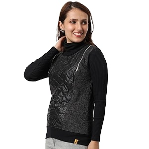 PINACOLADA Womens Double Striped Hoodie with Ribbed