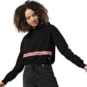 PINACOLADA Women39s Double Striped Hoodie with Ribbed