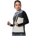 PINACOLADA Women39s Double Striped Hoodie with Ribbed