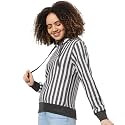 PINACOLADA Women39s Double Striped Hoodie with Ribbed