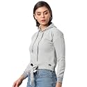 PINACOLADA Women39s Double Striped Hoodie with Ribbed