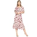 PINACOLADA Women39s Floral Print Dress with Ruffle