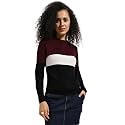 PINACOLADA Women39s Geometric-Textured Pullover Sweater for Casual