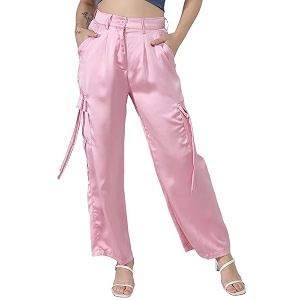 PINACOLADA Womens High Rise Cargo Pants for