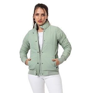 PINACOLADA Womens Pink Puffer Regular Fit Bomber