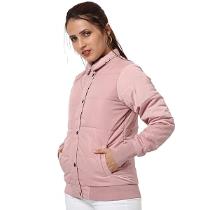 PINACOLADA Womens Puffer Regular Fit Bomber Jacket