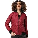 PINACOLADA Women39s Puffer Regular Fit Bomber Jacket