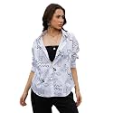 PINACOLADA Women39s Solid Oversized Shirt for Casual