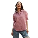 PINACOLADA Women39s Solid Oversized Shirt for Casual