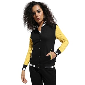 PINACOLADA Womens Typographic Print Hoodie with Ribbed