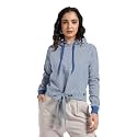 PINACOLADA Women39s Typographic Print Hoodie with Ribbed