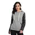PINACOLADA Women39s Typographic Print Hoodie with Ribbed