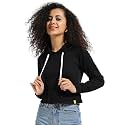 PINACOLADA Women39s Typographic Print Hoodie with Ribbed
