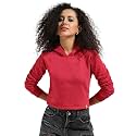 PINACOLADA Women39s Typographic Print Hoodie with Ribbed
