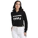 PINACOLADA Women39s Typographic Print Hoodie with Ribbed