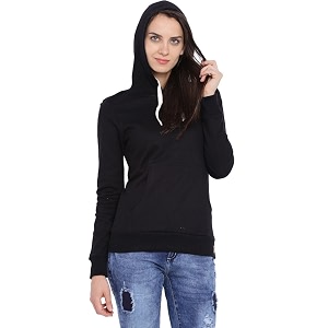 PINACOLADA Women Black Hoodie