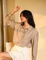 PINACOLADA Women Solid Casual Brown Shirt