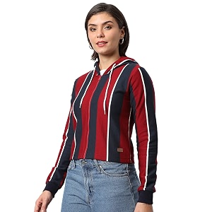 PINACOLADA Women Stylish Zipper Sweatshirt Regular Fit