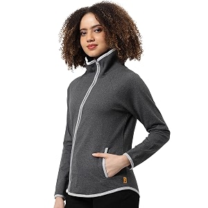 PINACOLADA Women Stylish Zipper Sweatshirt Regular Fit