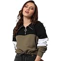PINACOLADA Women Stylish Zipper Sweatshirt Regular Fit