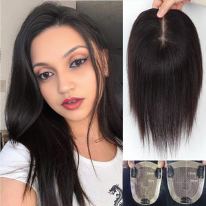 pinaka topper front and scalp covering 3 clip brown hair extension