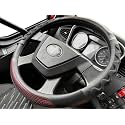 PINCTROT XL Great Grip Steering Wheel Cover for Semi Truck 18In (Wine Red)