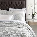 Pine Cone Hill Lodi Blue Solid Cotton Matelasse Coverlet, King