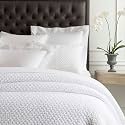 Pine Cone Hill Lodi White Solid Cotton Matelasse Coverlet, Queen