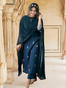 pinfit Women Kurti Pant Dupatta Set
