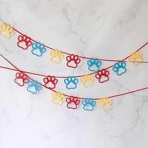 dog birthday decorationspaw buntings for decor items18pc banner