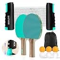 Ping Pong Paddle Set, 2-Sided Different Rubbers, Table Tennis Set