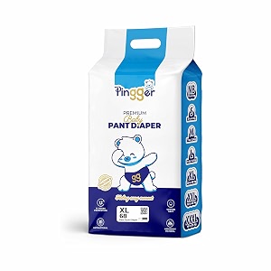 pingger baby pants diaper monthly pack extra large xl  size 12 to 18 kg  68 count
