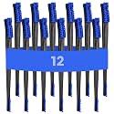 PINGMIC Gun Cleaning Brushes, Double-Ended Gun Brushes, 12 Blue Nylon