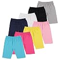 Pink Angel 8-Pack Girls Bike Shorts – Breathable Cotton Spandex for Comfort All Day – Perfect for School, Play &amp; Layering
