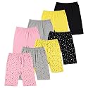 Pink Angel 8-Pack Girls Bike Shorts – Breathable Cotton Spandex for Comfort All Day – Perfect for School, Play &amp; Layering