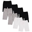 Pink Angel 8-Pack Girls Bike Shorts – Breathable Cotton Spandex for Comfort All Day – Perfect for School, Play &amp; Layering