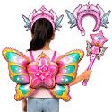 Pink Butterfly Fairy Theme Foil Balloons For