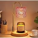 Pink Candle Warmer Lamp with Timer, Birthday Gifts for Women, Room Decor