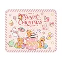 Pink Christmas Gingerbread Mousepad 9.5x7.9 Inch with Anti-Slip Rubber Base