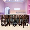 Wooden Partition for Living Room Room Divider Partition Wall 4 Feet Partition/Wall Divider for Hall/Room Separator/Privacy Divider/Mix Pattern Brown (6 Panel)